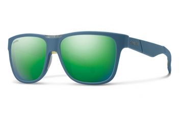 Image of Smith Optics Lowdown Sunglasses, Matte Corsair Ripped Frame, Sun Green Mirror Lens, LDCMGMMCAR