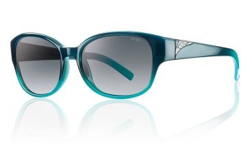 Image of Smith Optics Lyric sg, Navy Aqua Fade/Gray Gradient carb TLT lens LYPCGYGNAF