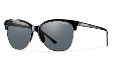 Image of Smith Optics Rebel Sunglasses, Black Frame, Polarized Gray Lens, Polarized, BLPPGYBK
