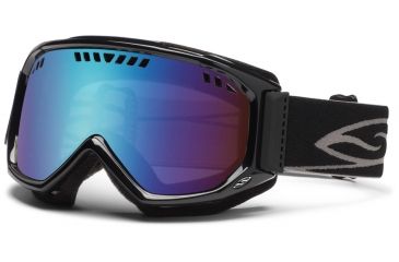 Image of Smith Optics Scope Goggles - Black Frame, Blue Sensor Mirror Lenses SC3ZBK12