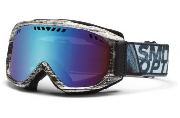 Image of Smith Optics Scope Goggles - Black/White Dark Sky Frame, Blue Sensor Mirror Lenses SC3ZWDS12