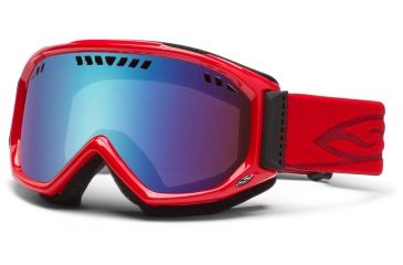 Image of Smith Optics Scope Goggles - Fire Frame, Blue Sensor Mirror Lenses SC3ZFR12