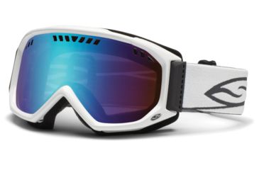 Image of Smith Optics Scope Goggles - White Frame, Blue Sensor Mirror Lenses SC3ZWT12