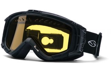 Image of Smith Snow Intake Goggles - Quick Strap Black w/ Yellow Dual Airflow Lens IQ3ABKSM10