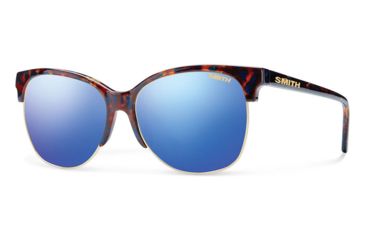 Image of Smith Rebel Sunglasses, Flecked Blue Tortoise Frame, Blue Flash Mirror Lens, BLPCBMFBT