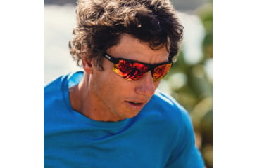 Image of Smith Resolve Sunglasses, Matte Black Frame, ChromaPop Red Mirror Lens, 20492600370X6