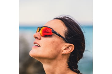 Image of Smith Resolve Sunglasses, Matte Black Frame, ChromaPop Red Mirror Lens, 20492600370X6