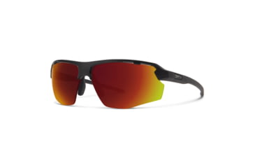 Image of Smith Resolve Sunglasses, Matte Black Frame, ChromaPop Red Mirror Lens, 20492600370X6