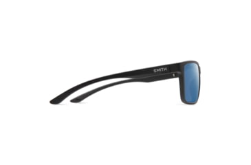 Image of Smith Riptide Sunglasses, Matte Black Frame, ChromaPop Glass Polarized Blue Mirror Lens, 20368212461QG