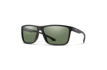 Image of Smith Riptide Sunglasses, Matte Black Frame, ChromaPop Polarized Gray Green Lens, 203682DL561L7