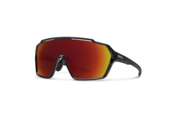 Image of Smith Shift MAG Sunglasses, Black Frame, ChromaPop Red Mirror Lens, 204056SUB99X6