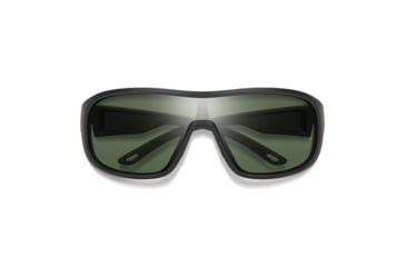 Image of Smith Spinner Sunglasses, Matte Black Frame, ChromaPop Polarized Grey Green Lens, 20498100399L7