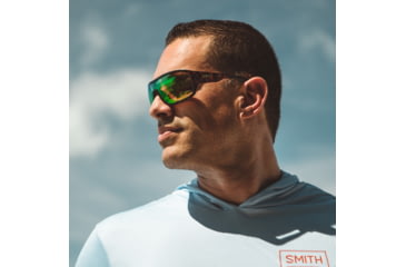 Image of Smith Spinner Sunglasses, Tortoise Frame, ChromaPop Polarized Green Mirror Lens, 20498108699ZY