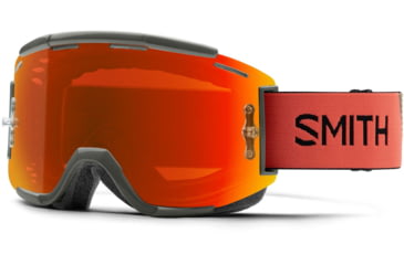Image of Smith Squad MTB Goggle, ChromaPop Everyday Red Mirror Lens, Sage/Red Rock, M0084100799MP