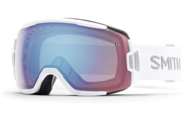 Image of Smith Vice Goggle-White-Blue Sensor Mirror