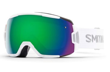 Image of Smith Vice Goggle-White-Green Sol-X Mirror