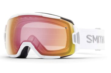 Image of Smith Vice Goggle-White-Red Sol-X Mirror