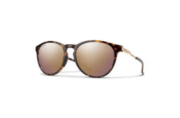 Image of Smith Wander Sunglasses, Tortoise Frame, ChromaPop Polarized Rose Gold Mirror Lens, 204931086559V
