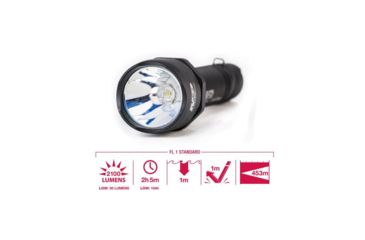 Image of Smith &amp; Wesson Delta Force FS-10 LED Flashlight, 2100 Lumens, 4X CR123, Black 110046