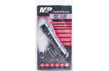 Image of Smith &amp; Wesson M&amp;P12 LED Flashlight, Black body/White LED 110215