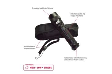 Image of Smith &amp; Wesson M&amp;P12 LED Flashlight, Black body/White LED 110215