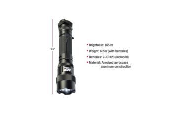 Image of Smith &amp; Wesson M&amp;P12 LED Flashlight, Black body/White LED 110215