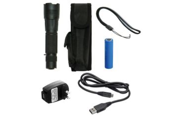Image of Smith &amp; Wesson M&amp;P15 USB Rechargeable LED Flashlight, 800 Lumens, Black body/White LED 110221