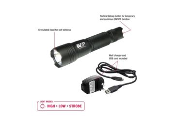 Image of Smith &amp; Wesson M&amp;P15 USB Rechargeable LED Flashlight, 800 Lumens, Black body/White LED 110221