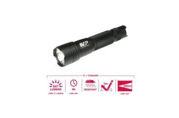 Image of Smith &amp; Wesson M&amp;P15 USB Rechargeable LED Flashlight, 800 Lumens, Black body/White LED 110221
