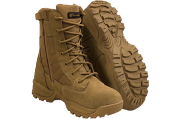 Image of USED Smith &amp; Wesson Mens Breach 2.0 Waterproof 8in Side Zip Boots, Coyote, Regular, 10.5 US, 810403-10.5-R, EDEMO1
