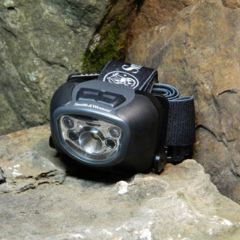 Image of Smith &amp; Wesson Solstar Smart Light LED Headlamp, Flashlight: Black body/White LED. Headlamp: Navy b, n/a SW026AHL
