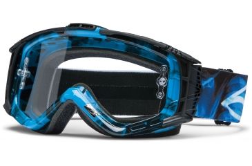 Image of Smith Optics Intake Sweat X MX Goggles - Cyan X Ray Frame w/ Clear Anti Fog Lens IX1CFCX13
