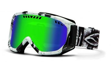Image of Smith Optics Scope Snow Goggles - Charcoal Batik Frame w/ Green Sol X Lens SC3NXCB13