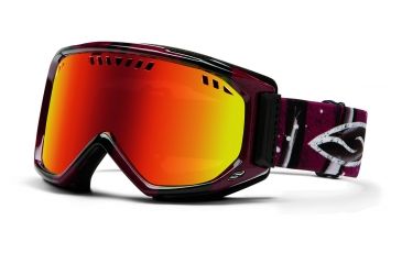 Image of Smith Optics Scope Snow Goggles - Oxblood Batik Frame w/ Red Sol X Lens SC3DXOB13