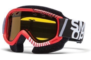 Image of Smith Optics Snow Fuel V.2 MX Goggles - Red Daze Frame w/ Yellow Dual Airflow Anti-Fog Lens FV3ADDSM12