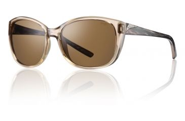Image of Smith Optics Womens Lookout Sunglasses - Desert Rose Frame w/ Brown Lens LTPCBRDSR