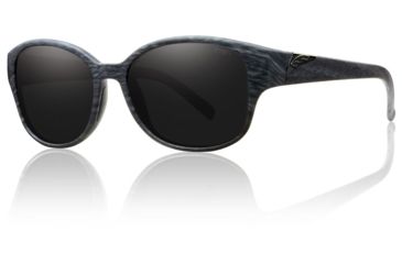 Image of Smith Optics Womens Lyric Sunglasses - Black Oak Frame w/ Blackout Lens LYPCBKBO