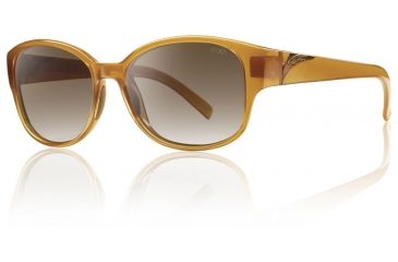 Image of Smith Optics Womens Lyric Sunglasses - Honey Frame w/ Polarized Brown Gradient Lens LYPPBRGHN