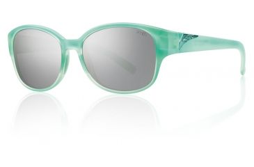 Image of Smith Optics Womens Lyric Sunglasses - Sea Glass Frame w/ Platinum Lens LYPCGYMSG