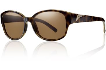 Image of Smith Optics Womens Lyric Sunglasses - Tortoise Frame w/ Polarized Brown Lens LYPPBRTT