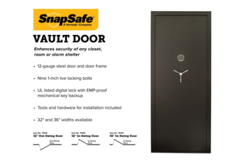 Image of Snapsafe, A Hornady Company Aux Vault Door, 32x80 in, 75416