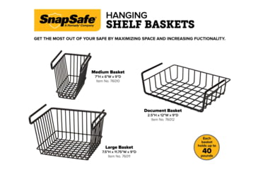 Image of Snapsafe, A Hornady Company Hanging Shelf Basket, 8.5x 11 in, 76012