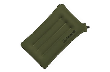 Image of SnugPak Basecamp Ops Air Pillow, 18in X 10in X 3in, Pack Size 4in X 5in, Pack 3 Oz, 30D Stretch Fabric w/Tpu Coating, Comes w/Drawstring Stuff Sack, OD Green, Boxed w/Hanging Tab, OD Green, 91940-OD