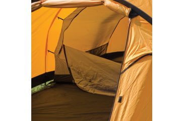 Image of SnugPak Journey Quad Tent, 75D 185T Ripstop Polyester, Two Vents And Two Mesh Vented Doors, Sunburst Orange, 96004