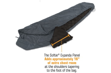 Image of SnugPak Softie Expanda Panel Summer Weight - Black - Rz, Black, 91256