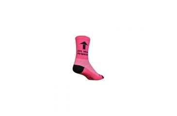 Image of Sockguy Awesome 6'' Crew Pink S/m AWESOME S/M