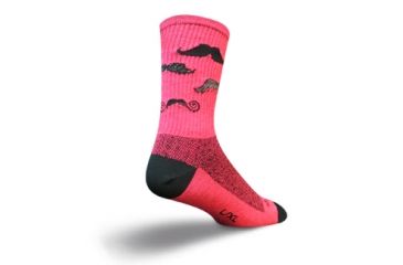 Image of Sockguy Mustache 6'' Crew Lg/xl CRMUST LG/XL