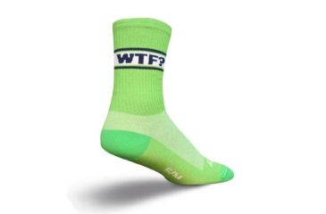 Image of Sockguy Wtf 6'' Crew Green L/xl WTF L/XL