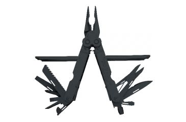 Image of SOG Knives PowerLock EOD Multi-Tool, Black Oxide, Leather Sheath B61-L