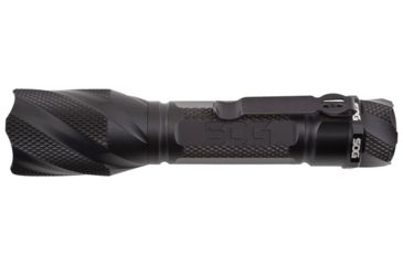Image of SOG Specialty Knives &amp; Tools Dark Energy LED Flashlight with Belt Clip, Black, CR123A Batteries Included, 550 Lumens DE-05